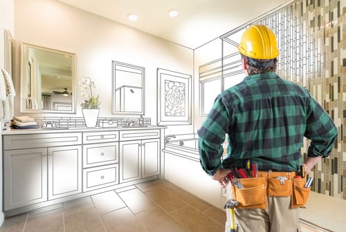 Contractor planning a job